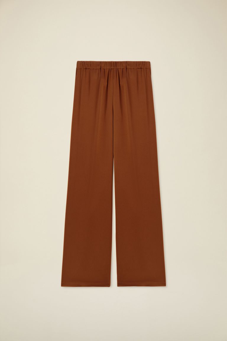 Pomandere Pantalone ampio con elastico in vita lucido Qualità