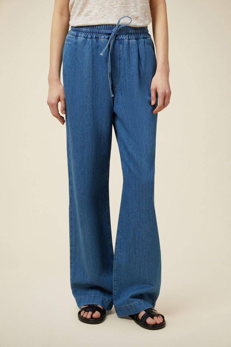 Pomandere Denim con elastico in vita Presa