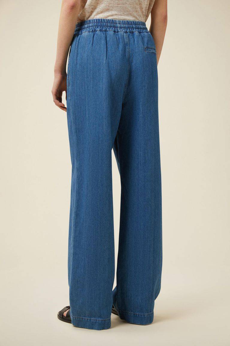 Pomandere Denim con elastico in vita Presa