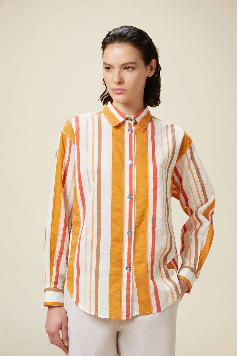 Pomandere Camicia a righe con taschino Italy