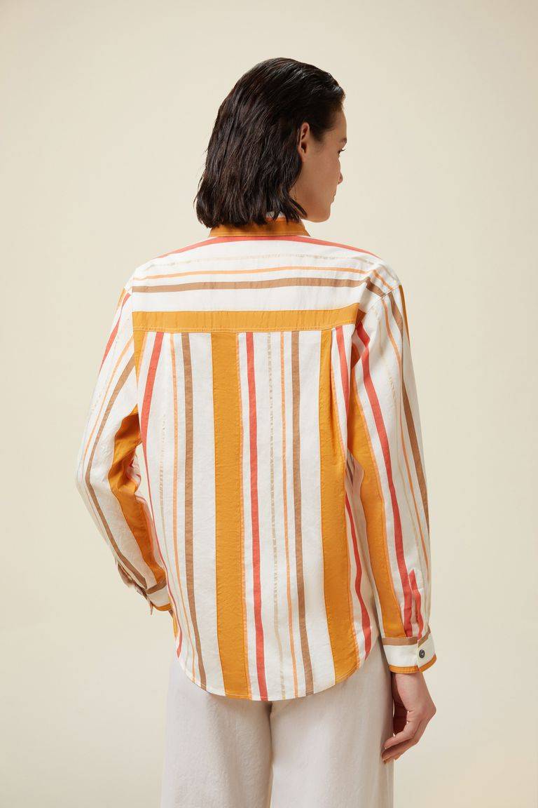 Pomandere Camicia a righe con taschino Italy