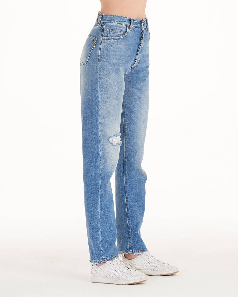 Pop84 Jeans donna boy-friend vita alta modello Marilyn Promozione