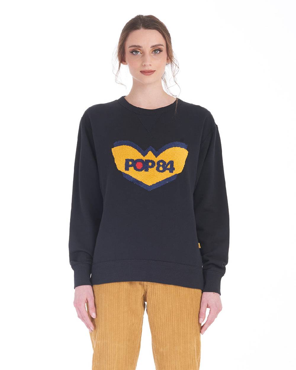 Pop84 Felpa Icon Logo POP84 Qualità Garantita