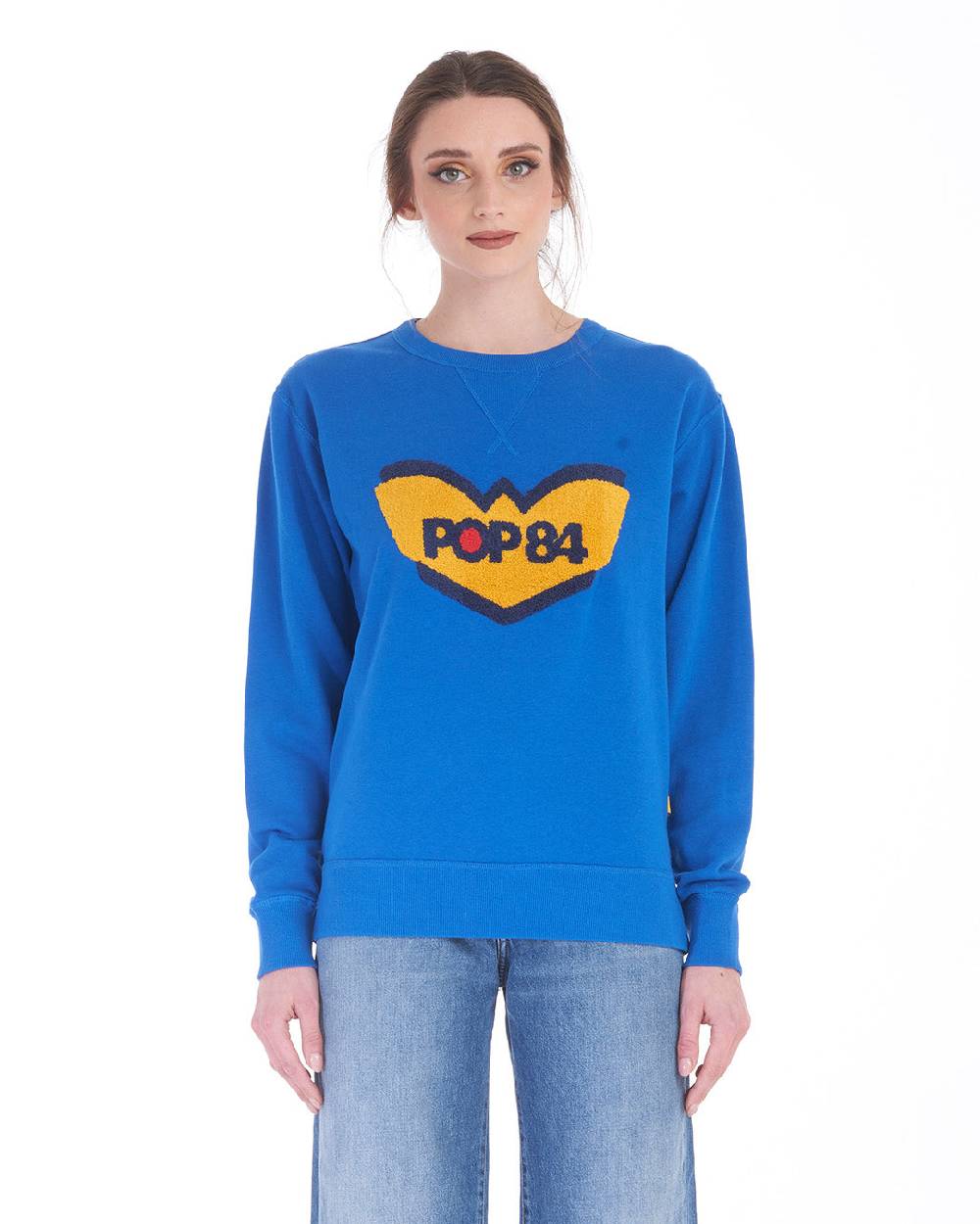 Pop84 Felpa Icon Logo POP84 Qualità Garantita