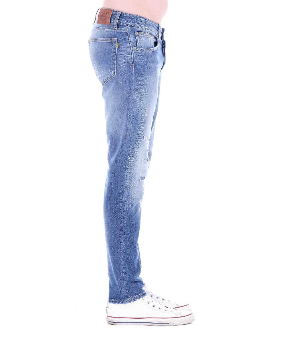 Pop84 Jeans Capri con rotture slim fit Economico