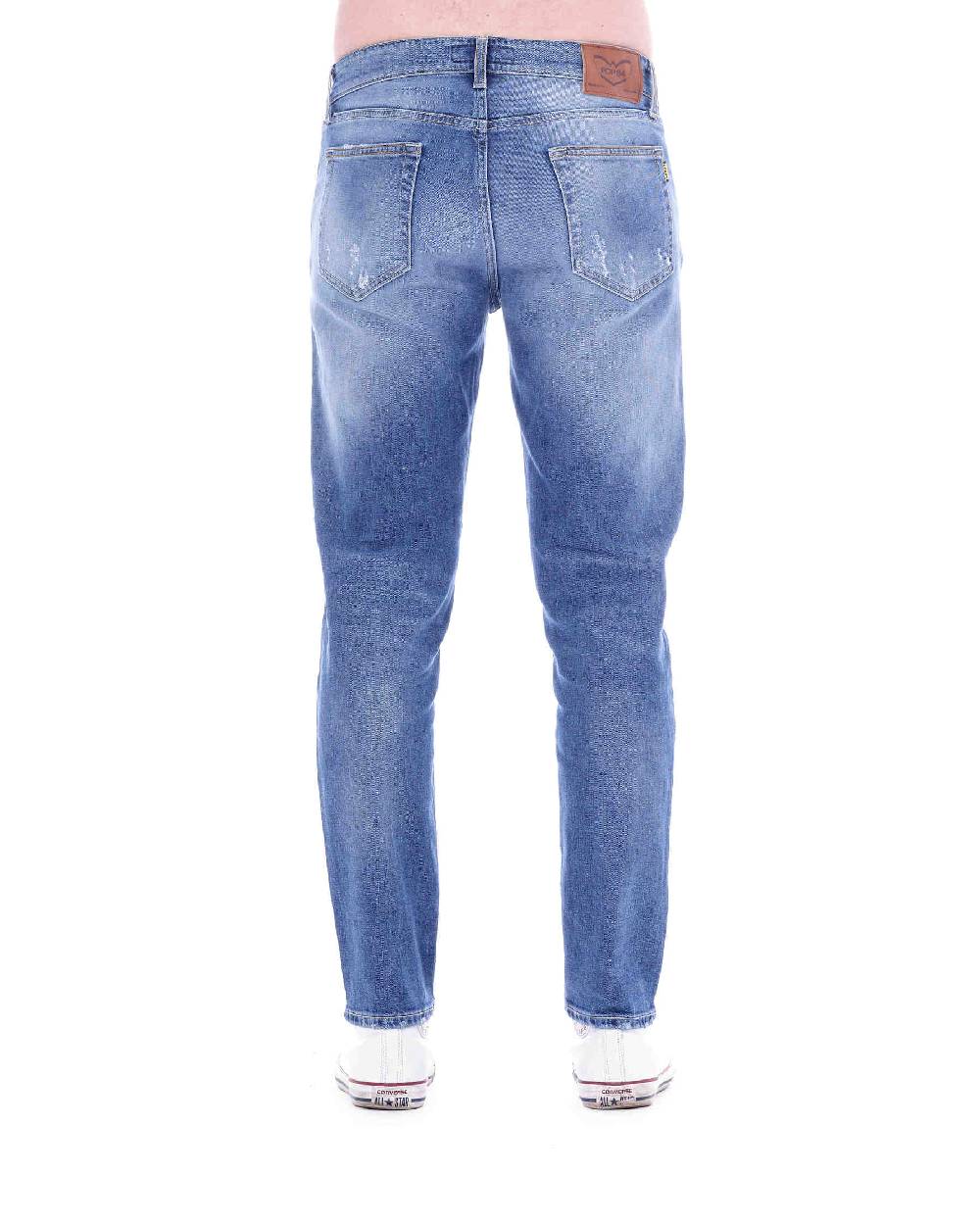 Pop84 Jeans Capri con rotture slim fit Economico