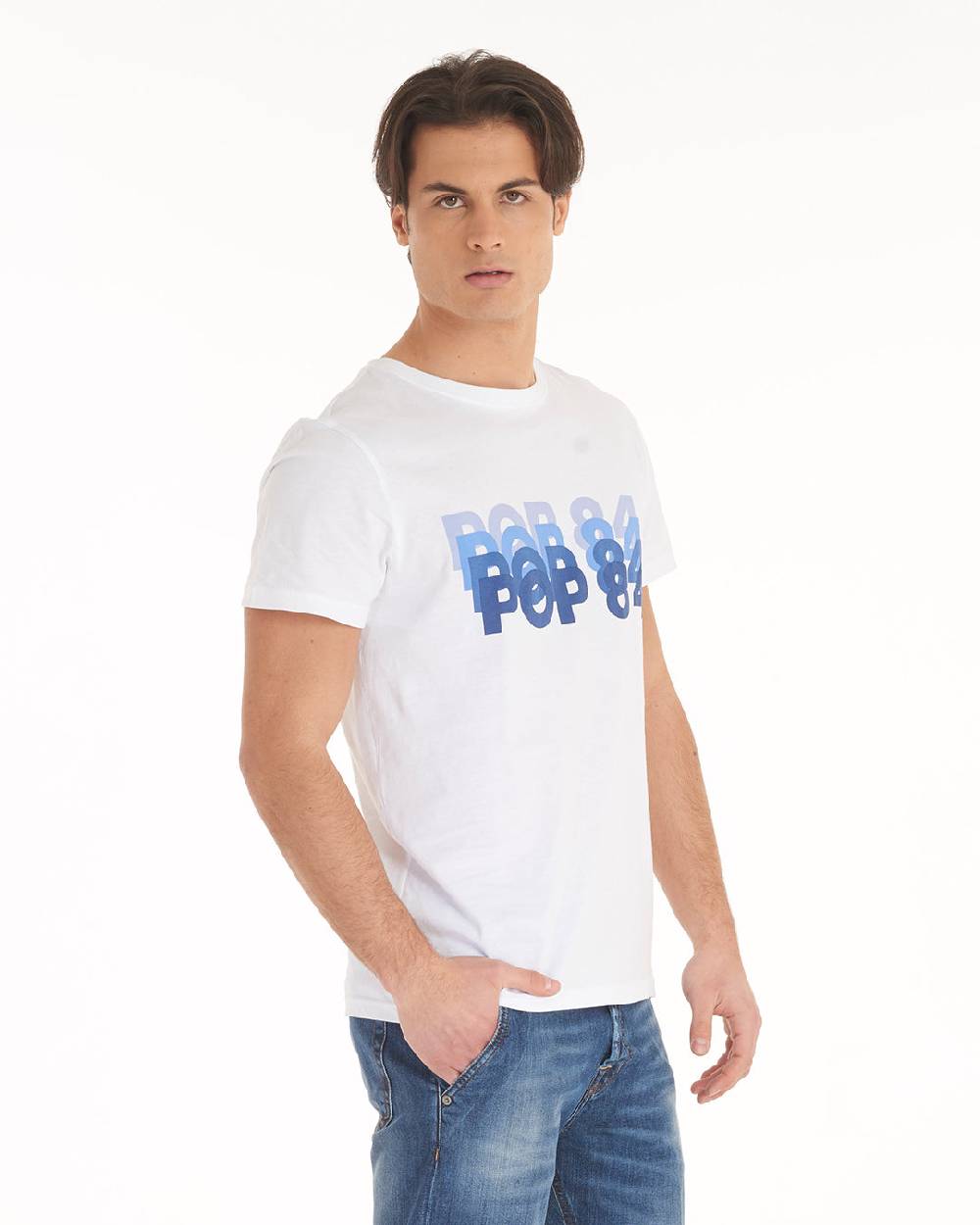 Pop84 T-shirt Scritta POP84 2025