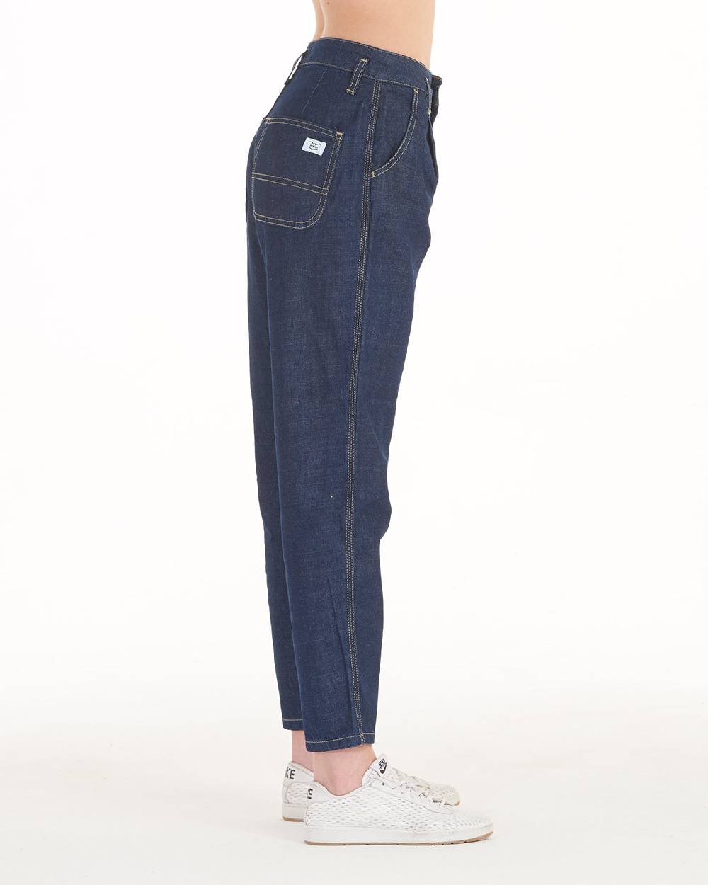 Pop84 Jeans con pence lavaggio scuro In Linea