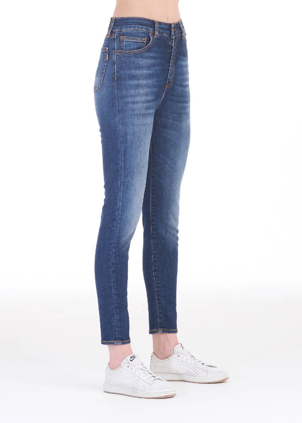 Pop84 Jeans vita alta slim fit modello Niky Consegna Veloce