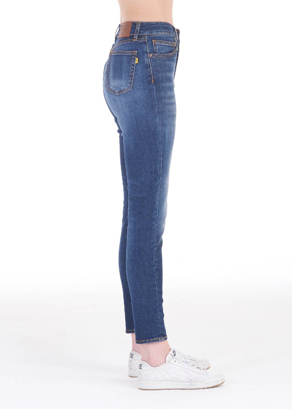 Pop84 Jeans vita alta slim fit modello Niky Consegna Veloce