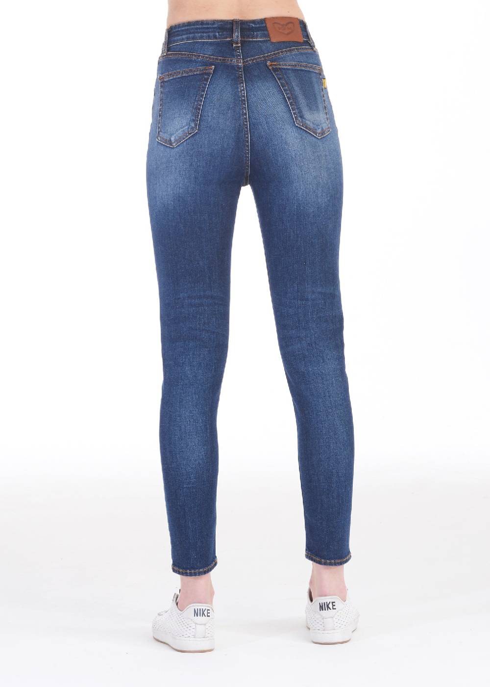Pop84 Jeans vita alta slim fit modello Niky Consegna Veloce