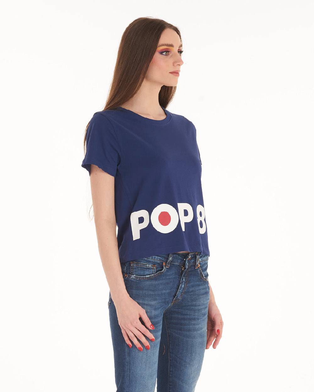 Pop84 T-shirt Scritta POP84 Prezzo Ridotto