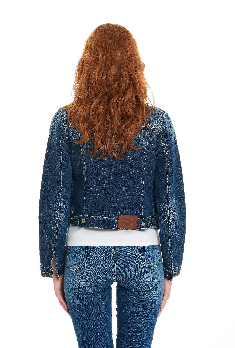 Pop84 Giubbino jeans lavaggio medio Vendita Calda