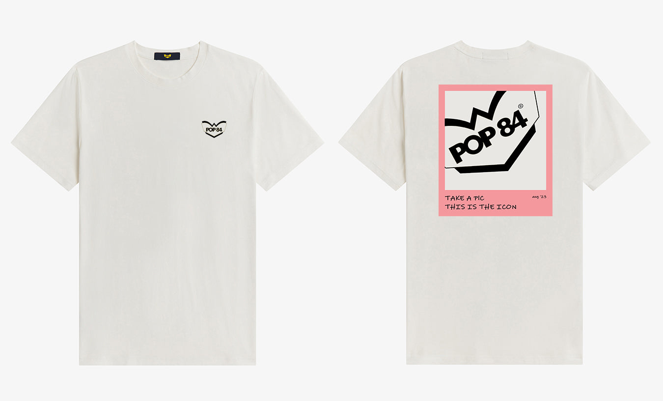 Pop84 T-shirt POP84 'Take A Pic This Is The Icon' Vendita Economica