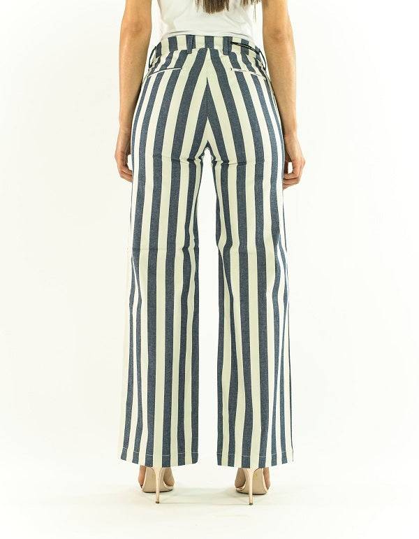 Pop84 Pantalone a righe over fit Vendite Flash