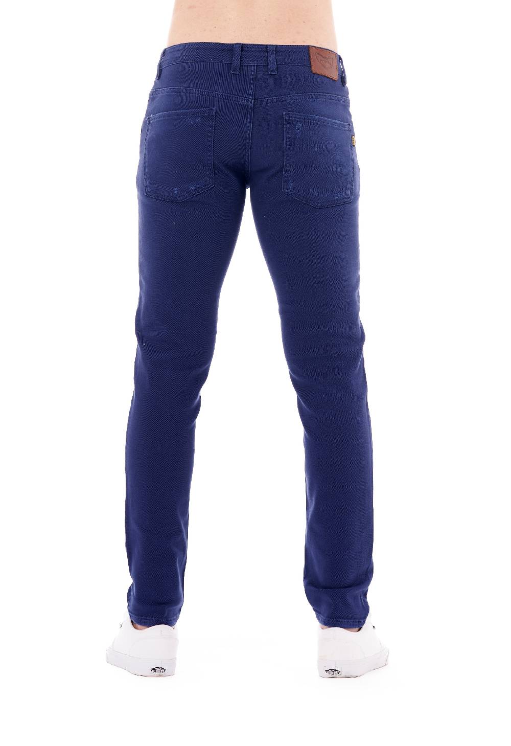 Pop84 Pantalone in bull denim con rotture modello Berlino Nuova