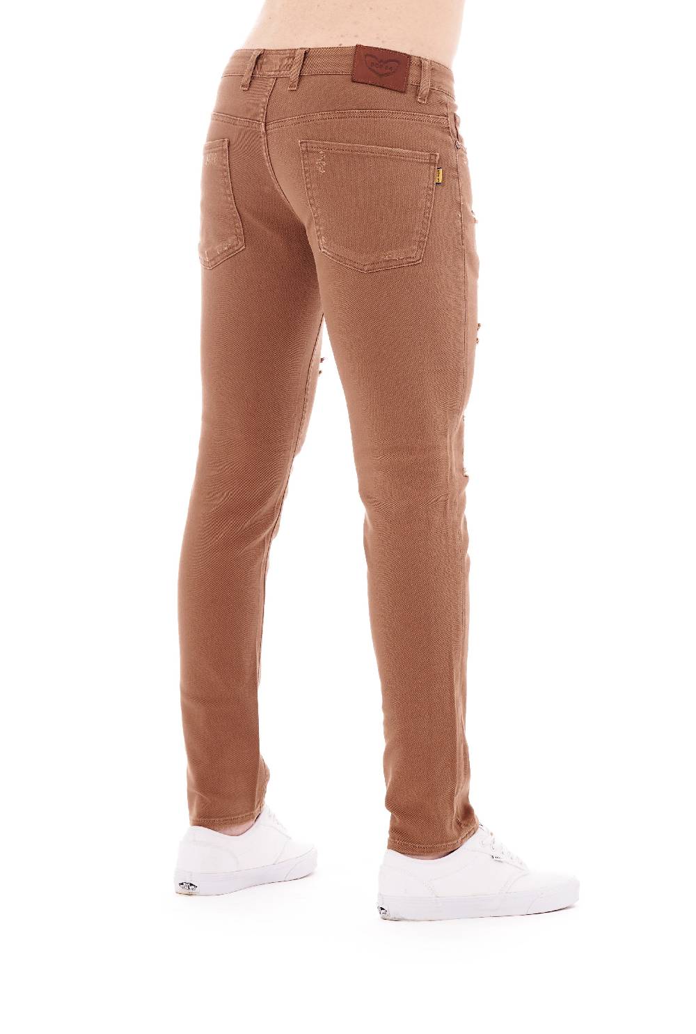 Pop84 Pantalone in bull denim con rotture modello Berlino Nuova