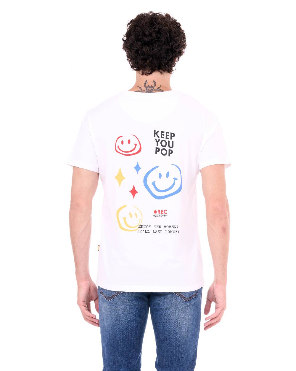 Pop84 T-shirt POP84 'Keep You Pop' Moda