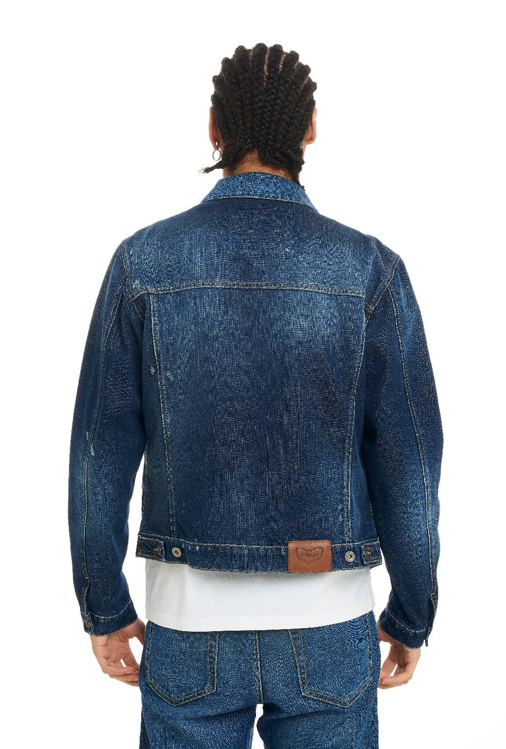 Pop84 Giubbino jeans lavaggio medio Soddisfazione Garantita