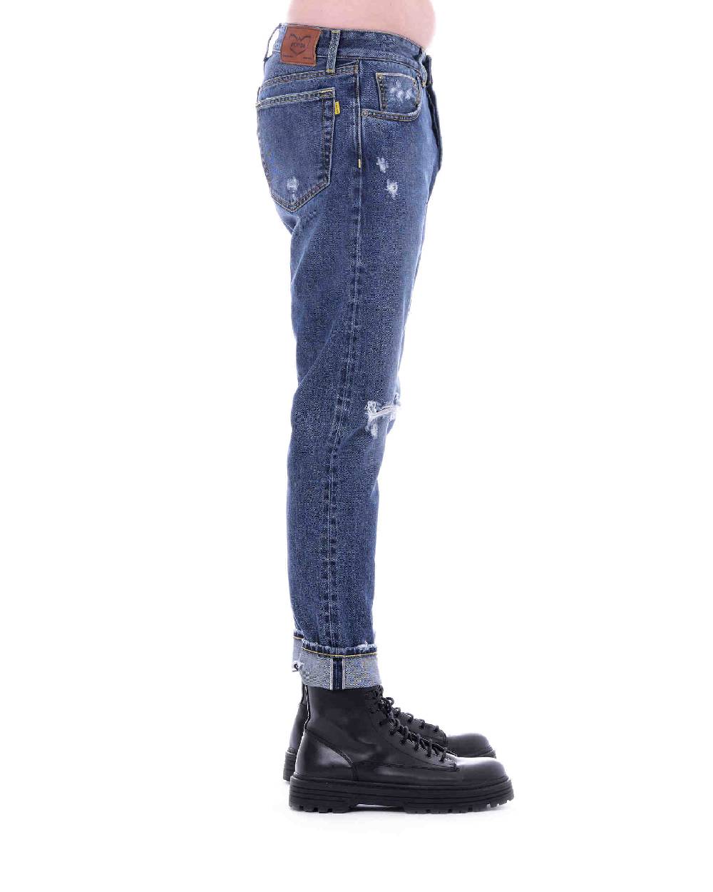 Pop84 Jeans CIMOSATO con rotture Consegna Veloce