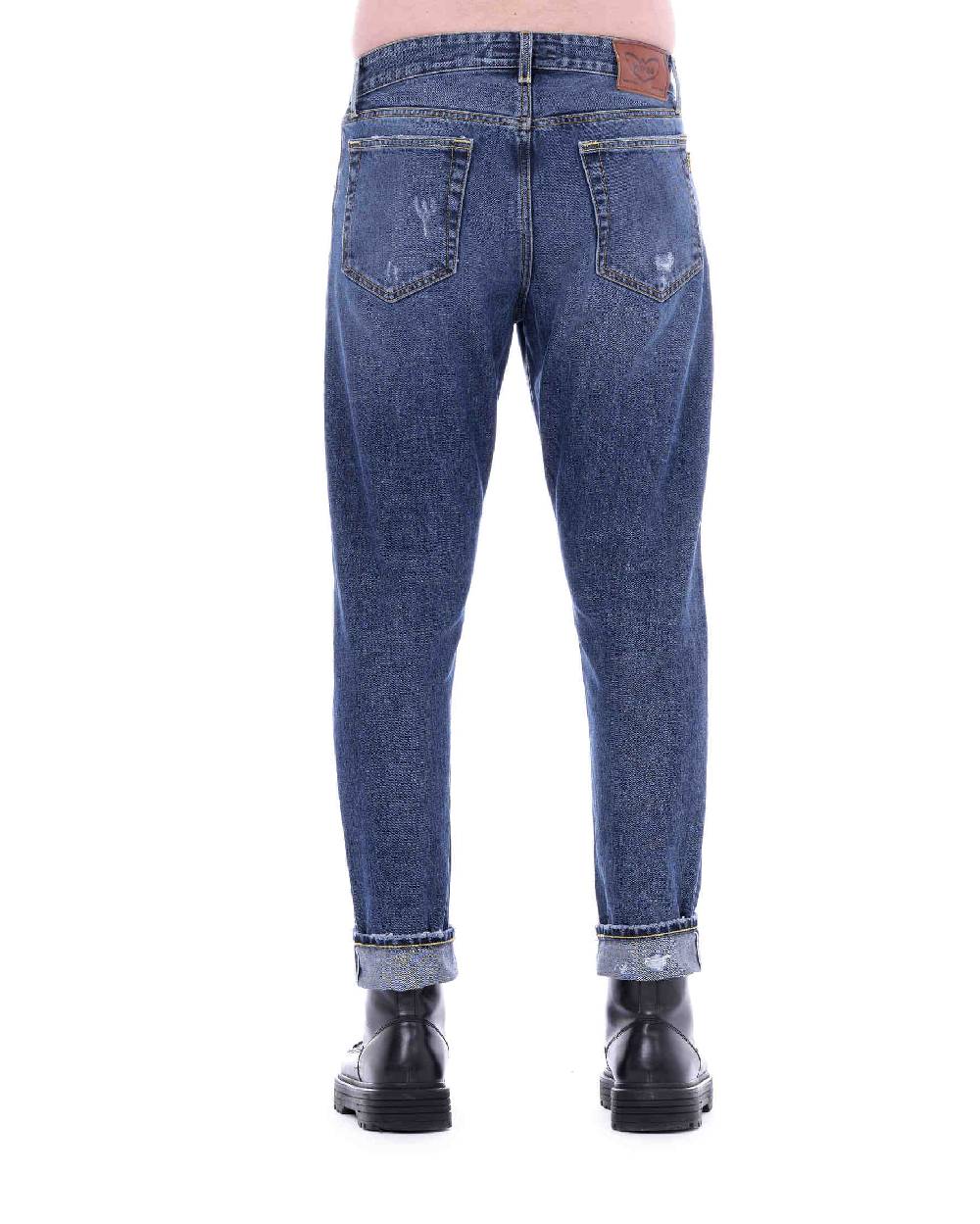 Pop84 Jeans CIMOSATO con rotture Consegna Veloce