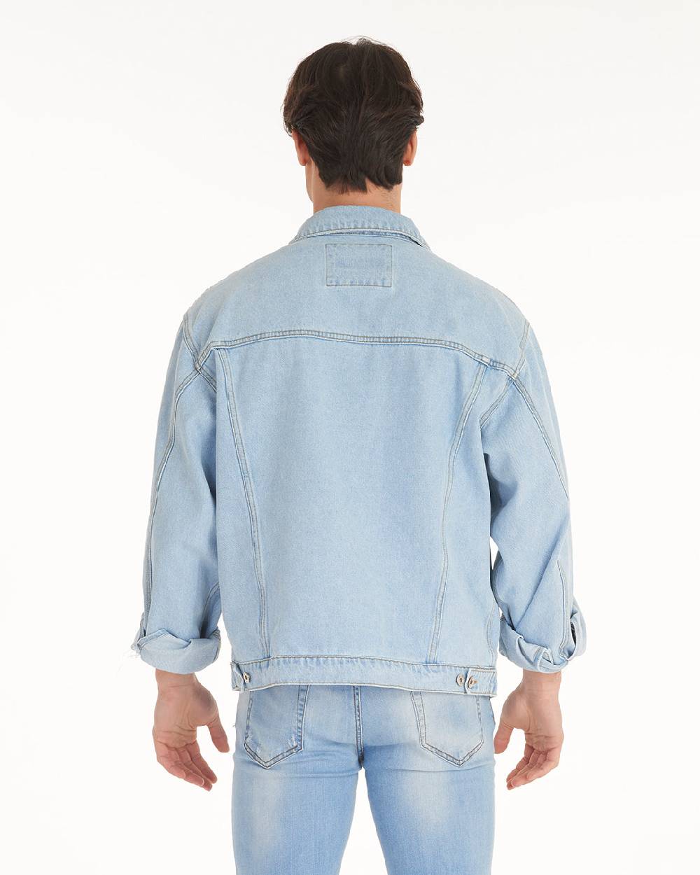 Pop84 Giubbino jeans over fit lavaggio chiaro Affare Del Giorno