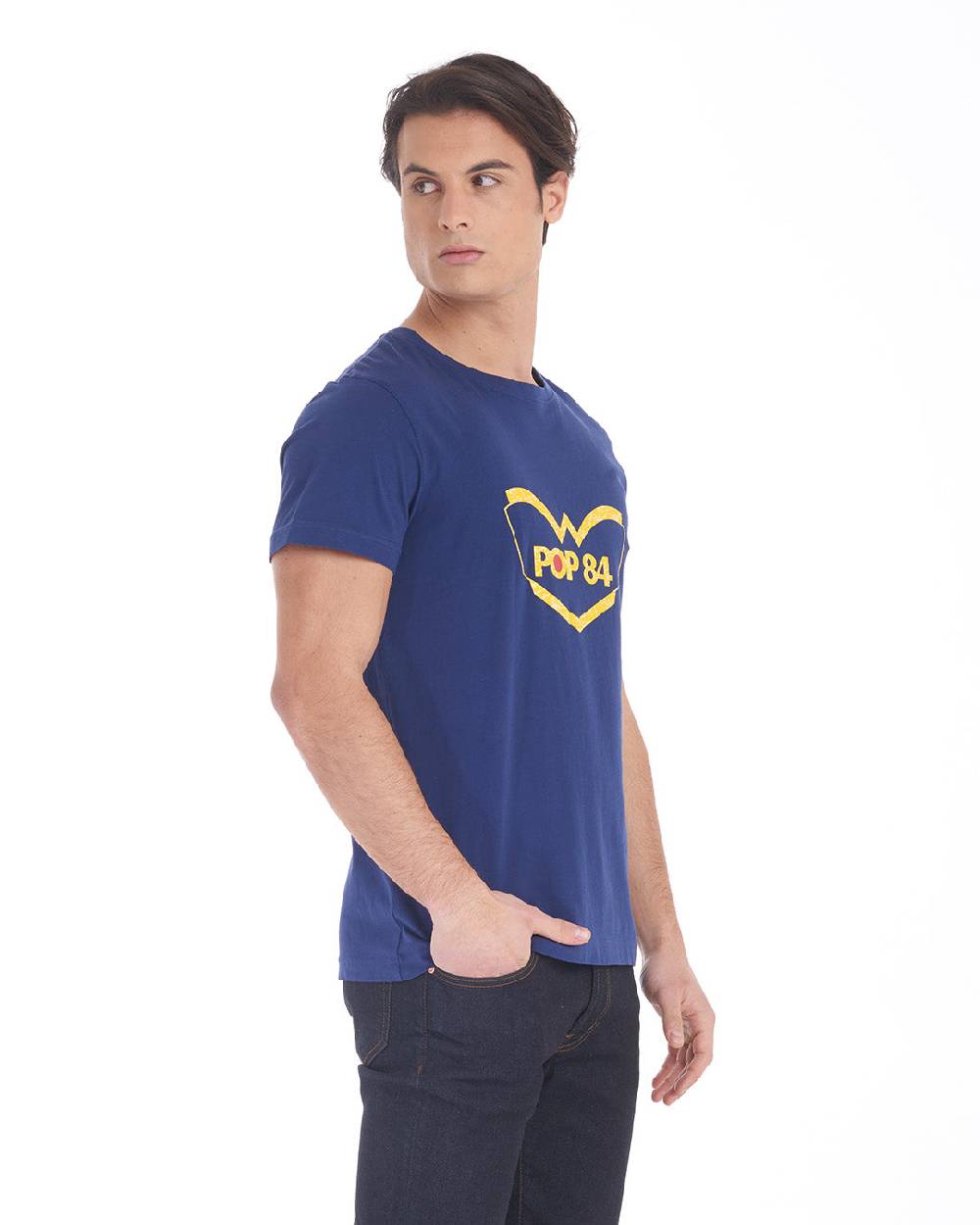 Pop84 T-shirt Logo Gommato POP84 Saldi