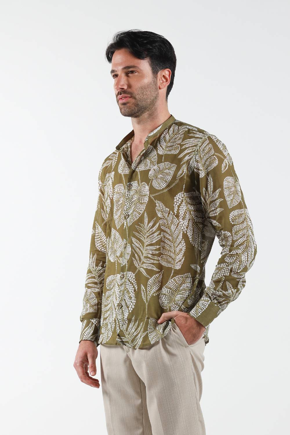 ﻿Primo Emporio Camicia coreana in Mussola di Cotone Italia