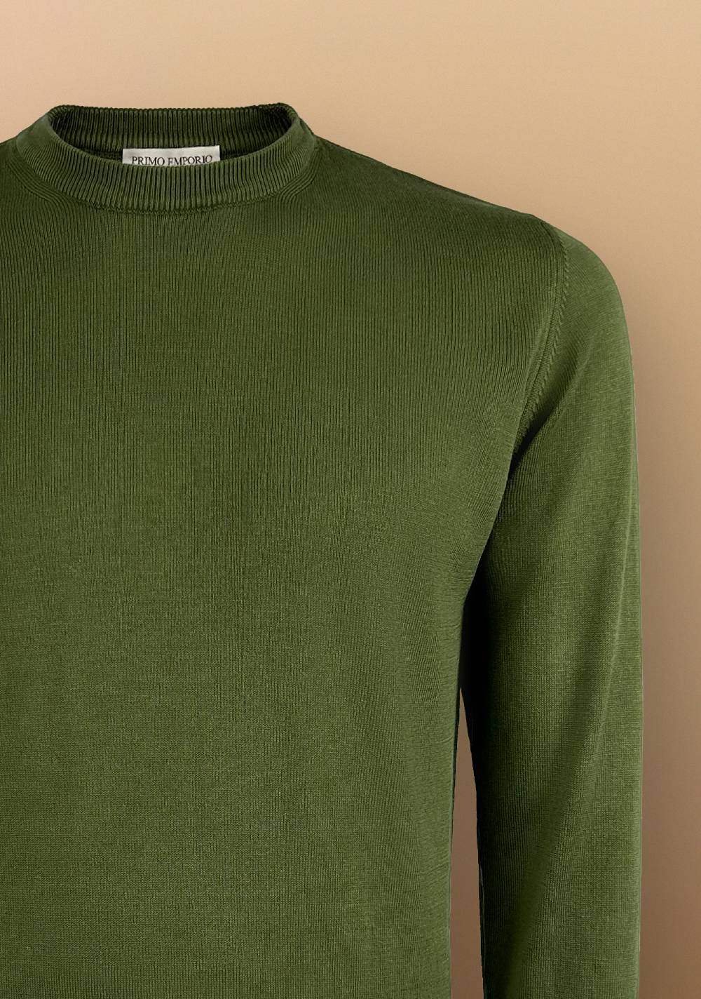Primo Emporio Maglia filo Giro collo manica Lunga Qualità Garantita