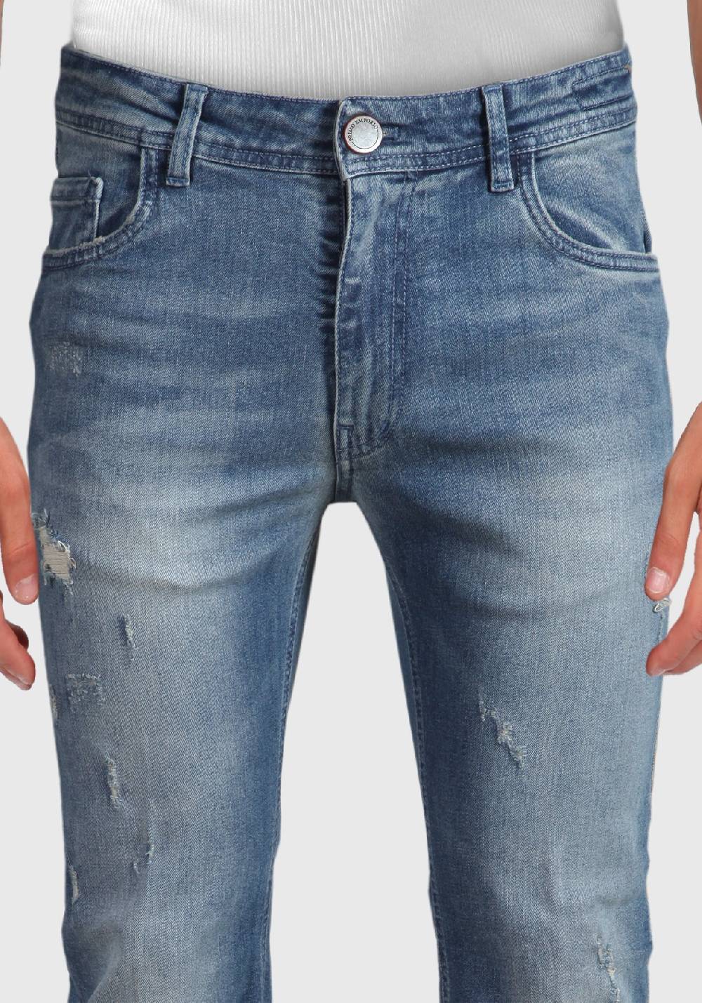 Primo Emporio Jeans regular con rotture lavaggio al Thè In Linea