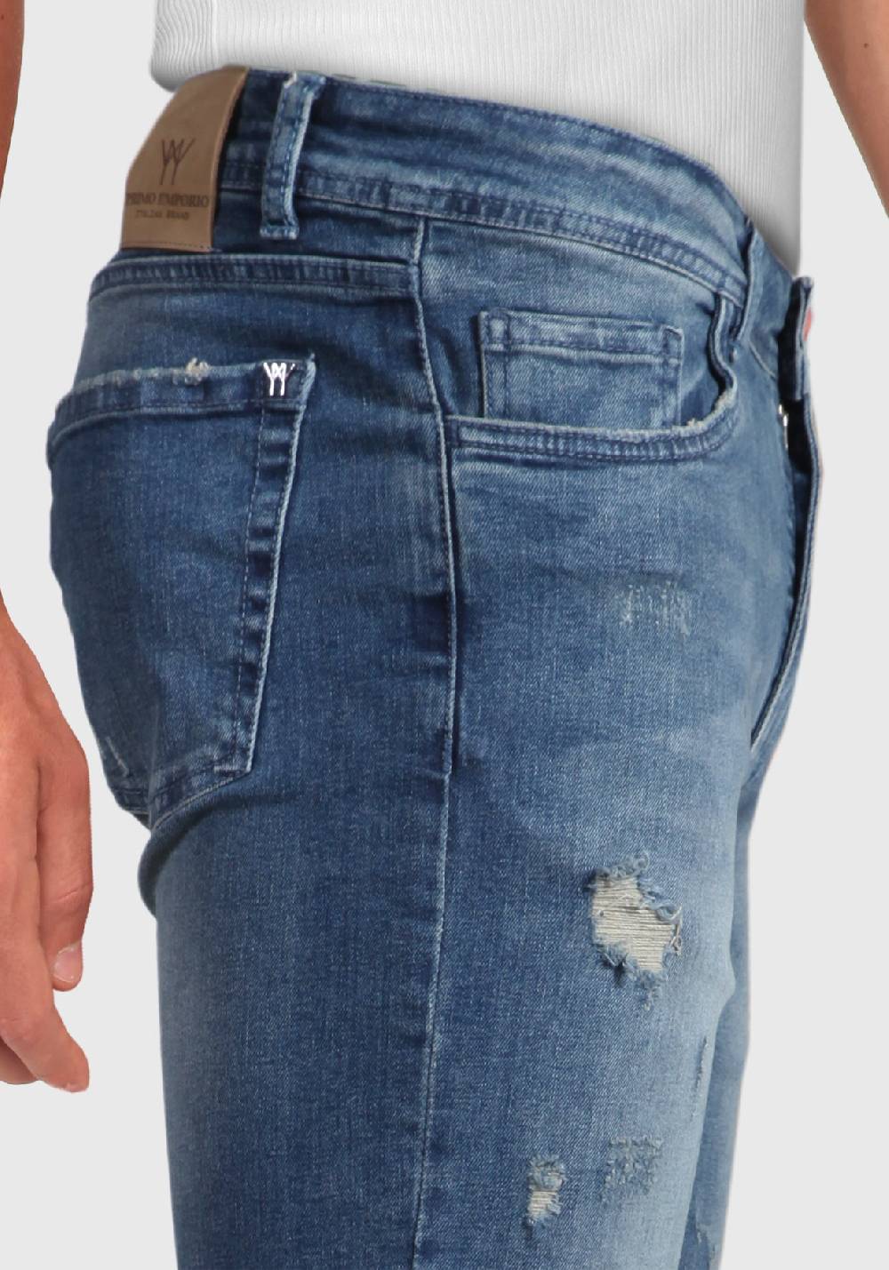Primo Emporio Jeans regular con rotture lavaggio al Thè In Linea