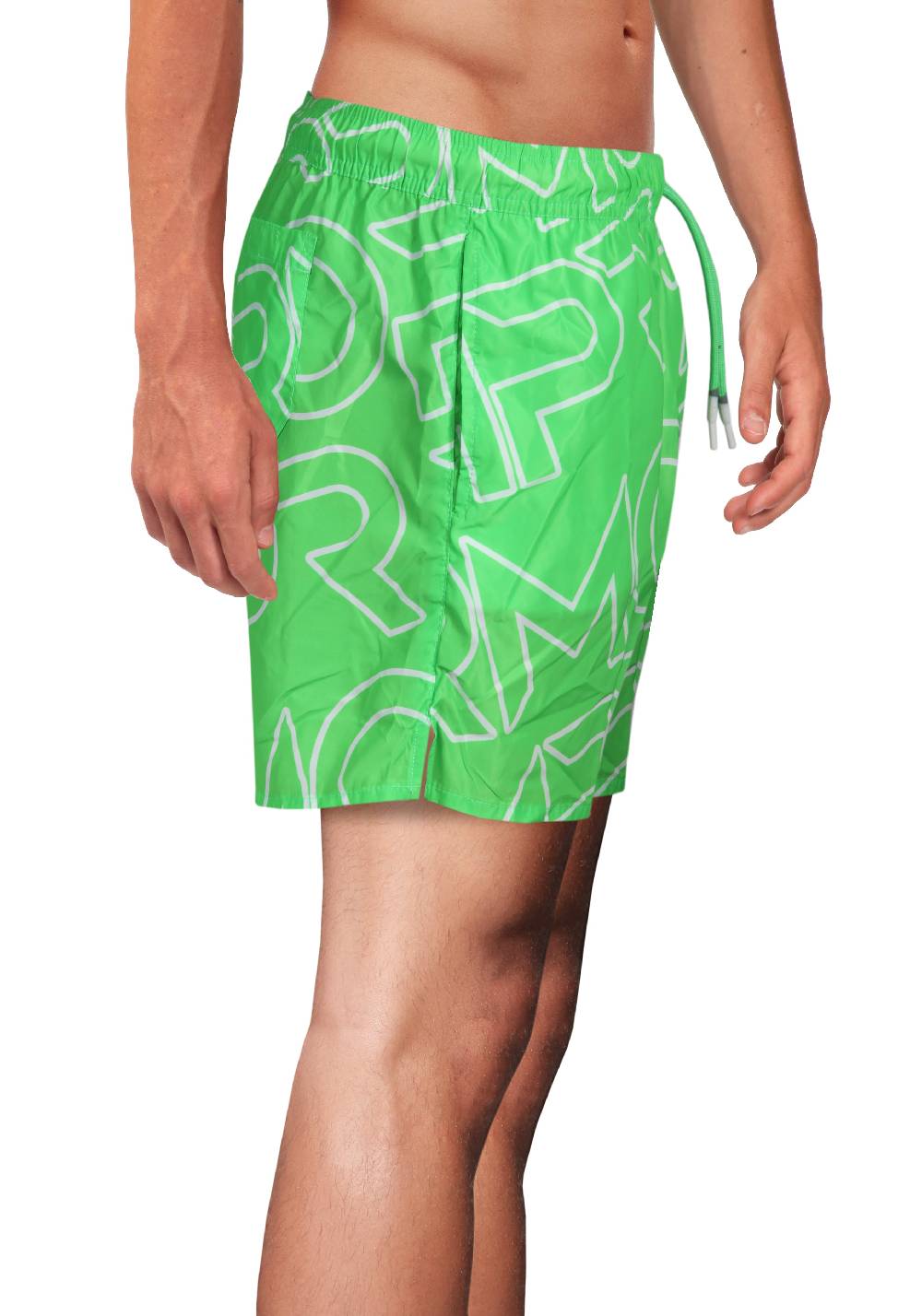 Primo Emporio Costume Boxer con Scritta Primo Emporio - Verde Pezzi Unici