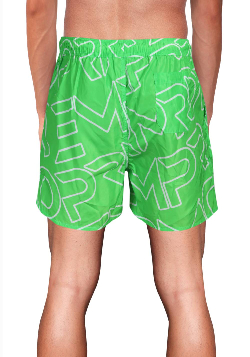 Primo Emporio Costume Boxer con Scritta Primo Emporio - Verde Pezzi Unici