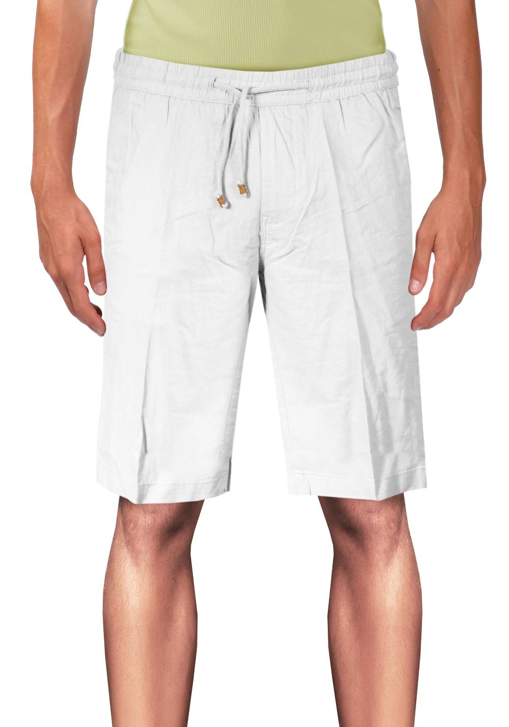 Primo Emporio Bermuda in lino tinta unita con laccio Shopping Online