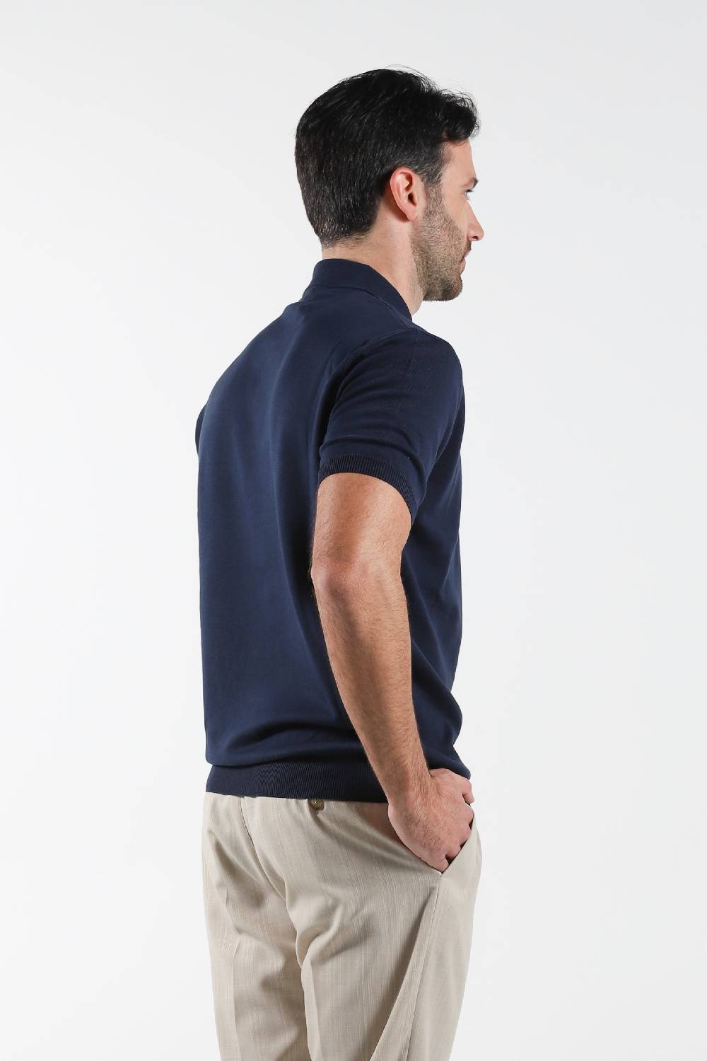 Primo Emporio Polo in filo 3 Bottoni mezza manica Presa
