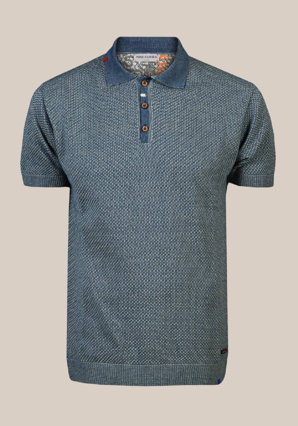 Primo Emporio Polo punto riso con filo a contrasto Sconto