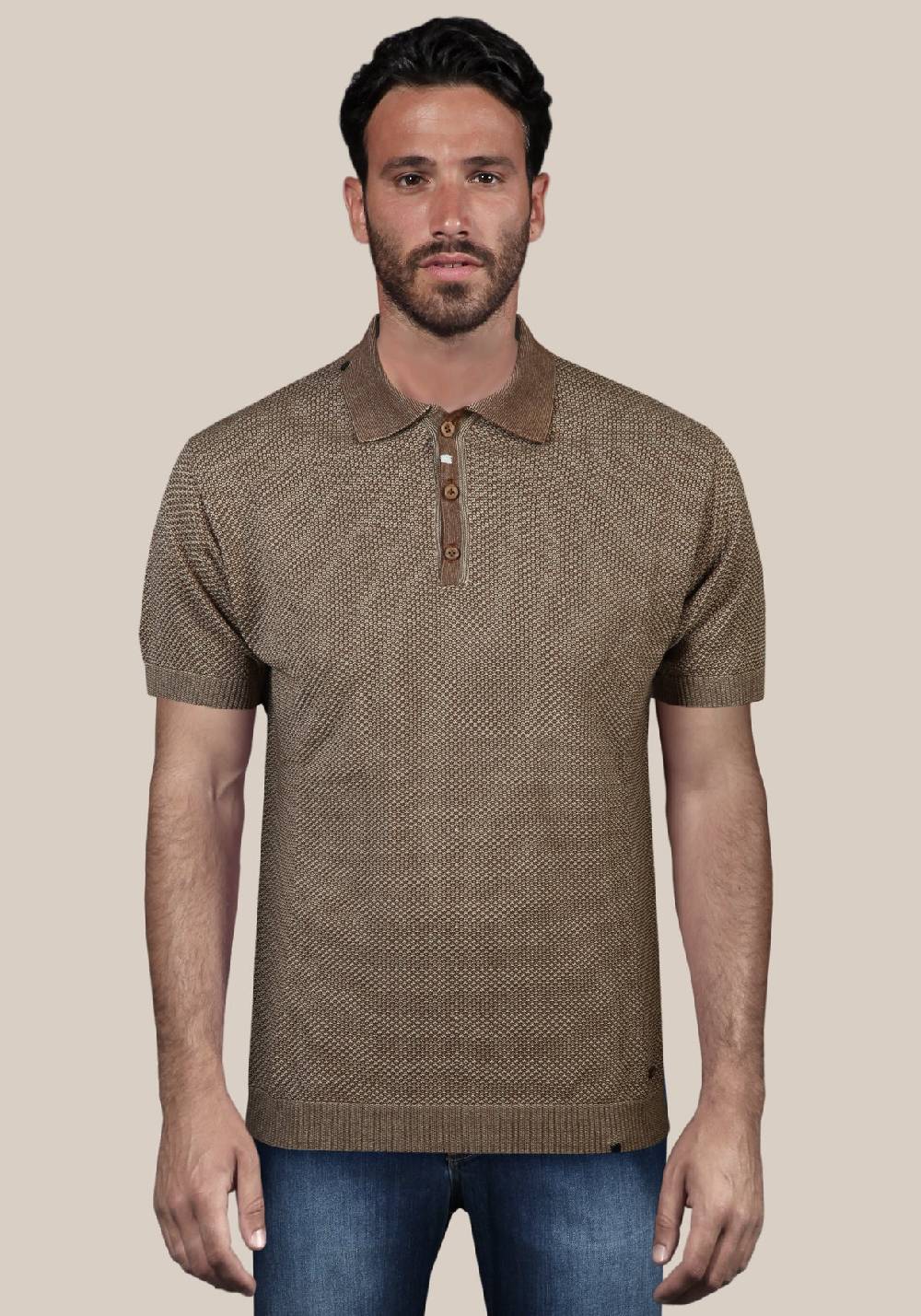 Primo Emporio Polo punto riso con filo a contrasto Fino al 50% di sconto