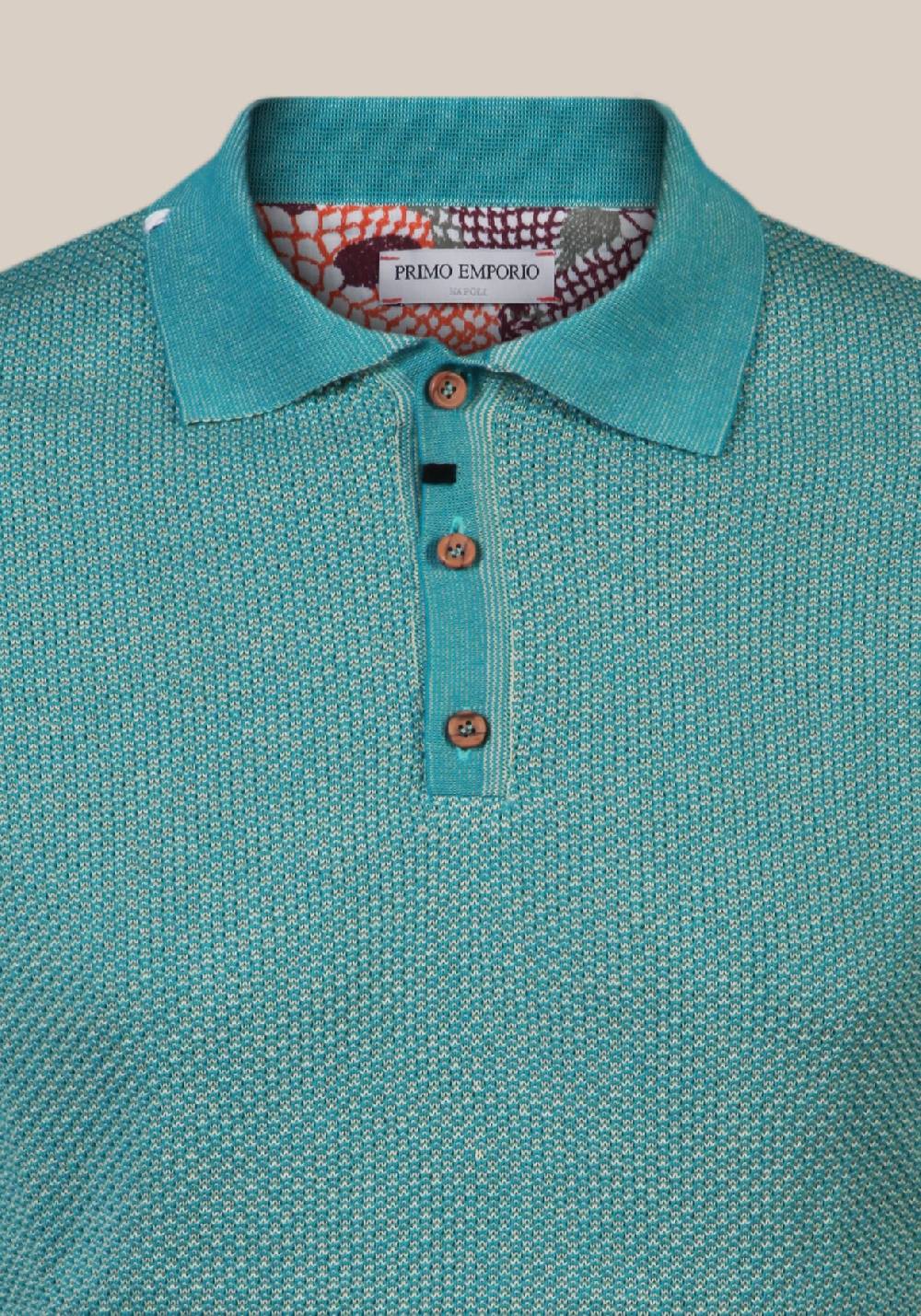 Primo Emporio Polo punto riso con filo a contrasto Online