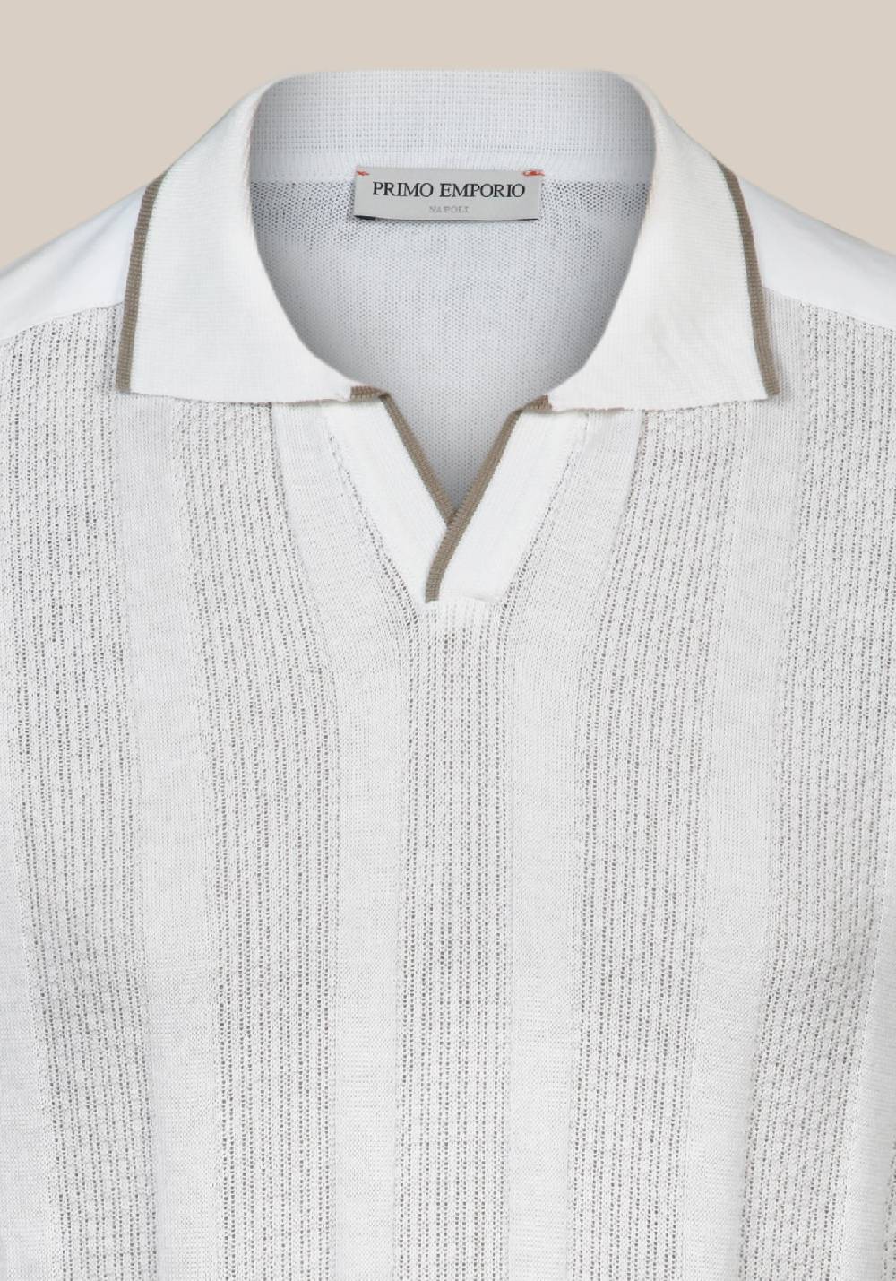 Primo Emporio Polo senza Bottoni in cotone In Vendita