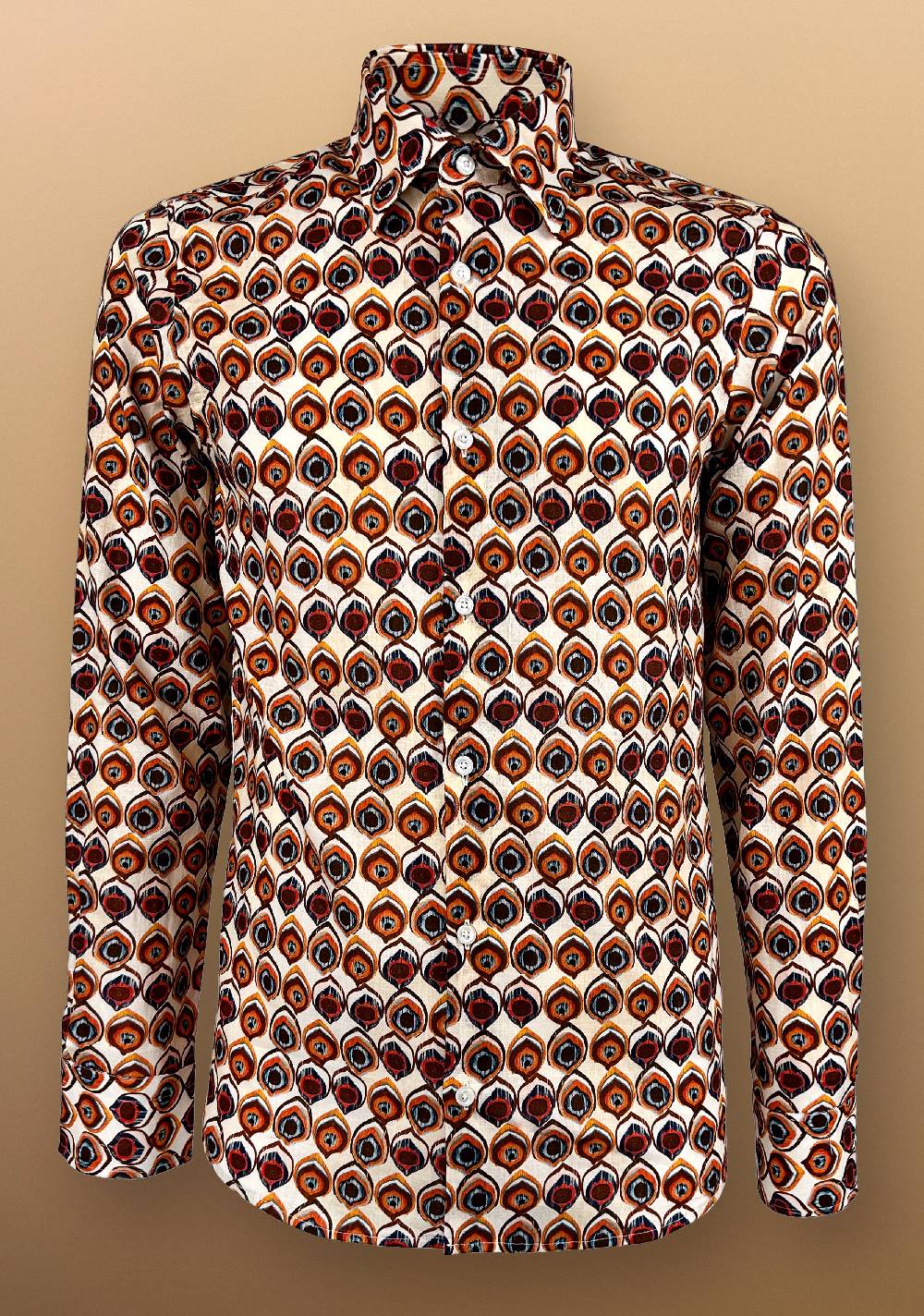 Primo Emporio Camicia in Lino con stampa Negozio