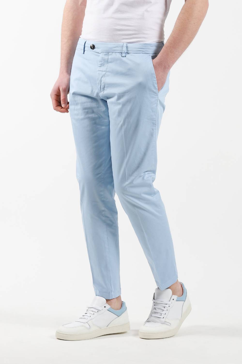 Primo Emporio Pantalone chinos tasca America - Celeste Moda