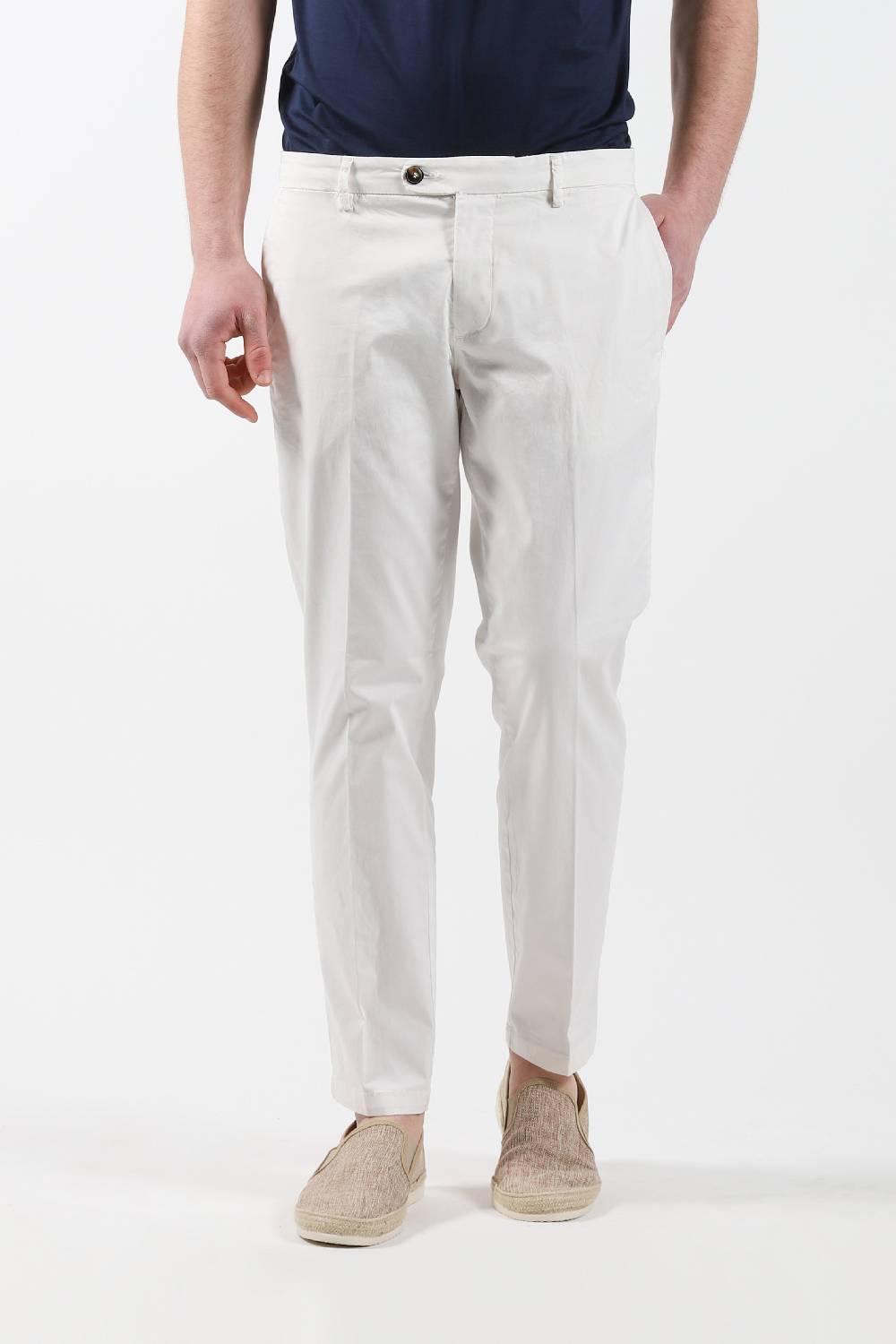 Primo Emporio Pantalone chinos tasca America - Panna 2025