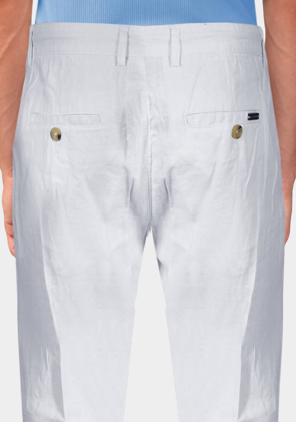 Primo Emporio Pantalone con Laccio e Bottoni - Bianco Italy
