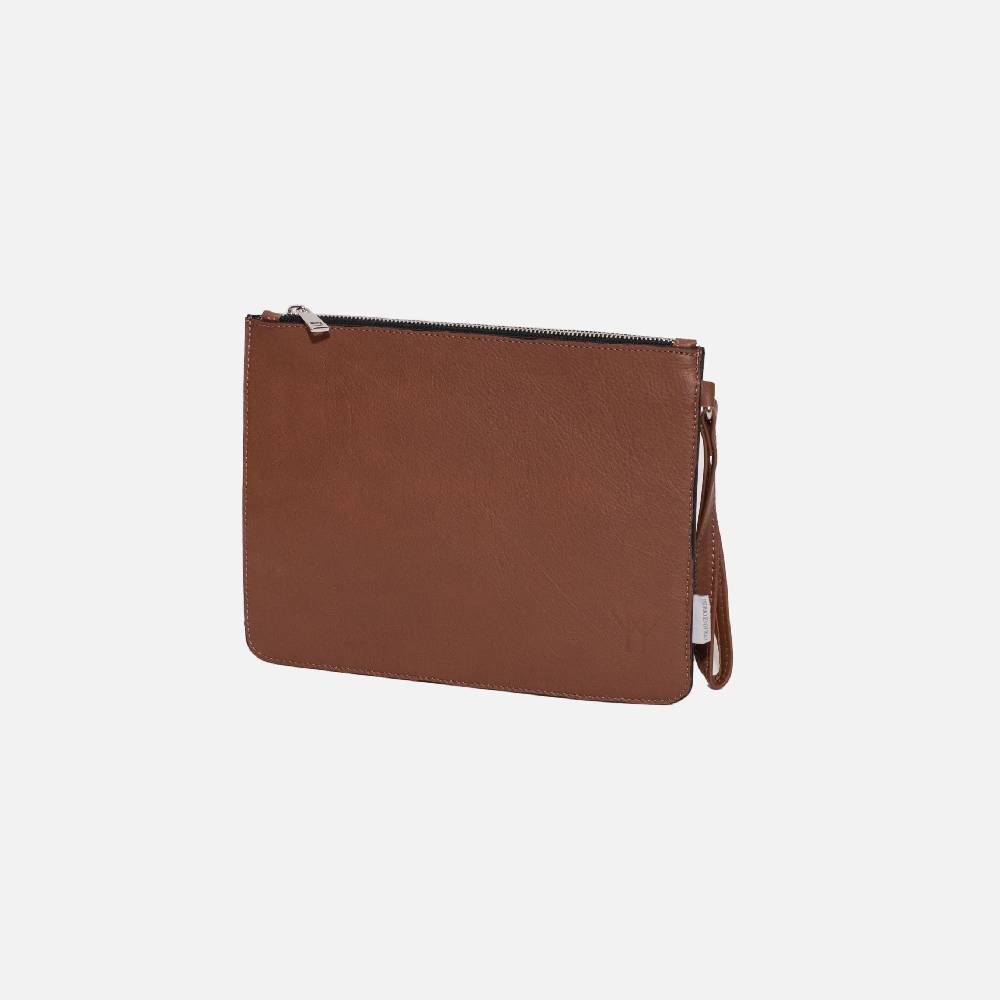 Primo Emporio Pochette Rigida in Pelle Logo Inciso