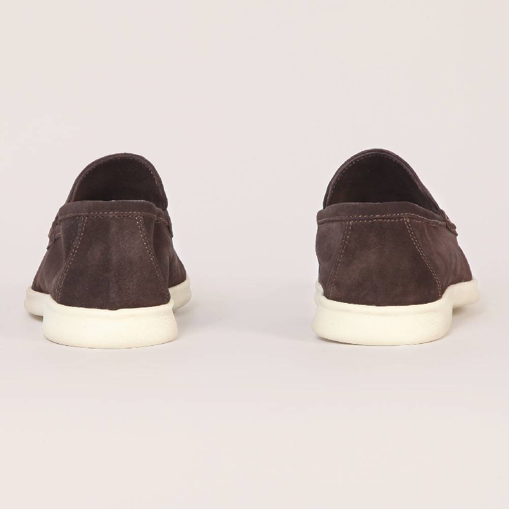 Primo Emporio Mocassino camoscio con suola panna Moda