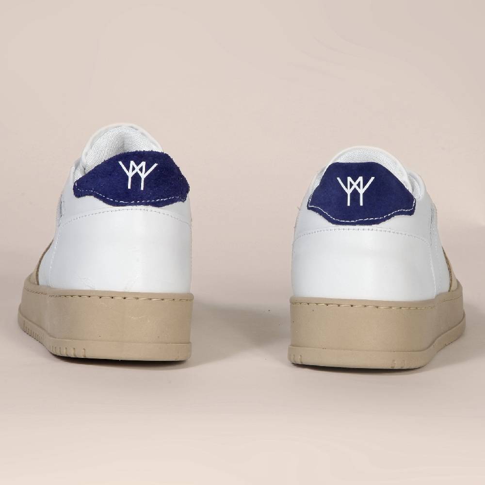 Primo Emporio Sneakers in pelle con banda in camoscio Qualità