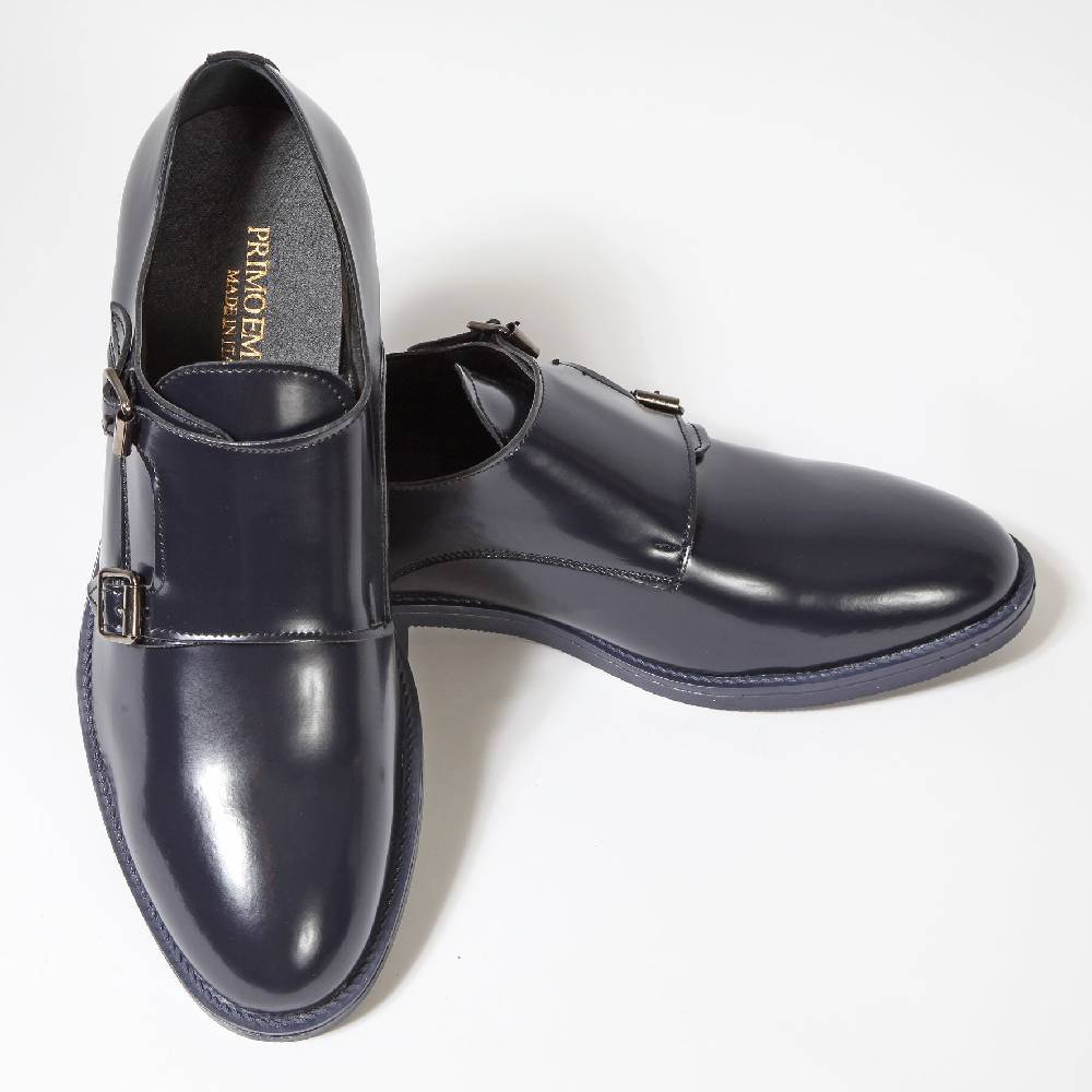 Primo Emporio Scarpa Doppia Fibbia Abrasivata in pelle Fino Al -60%