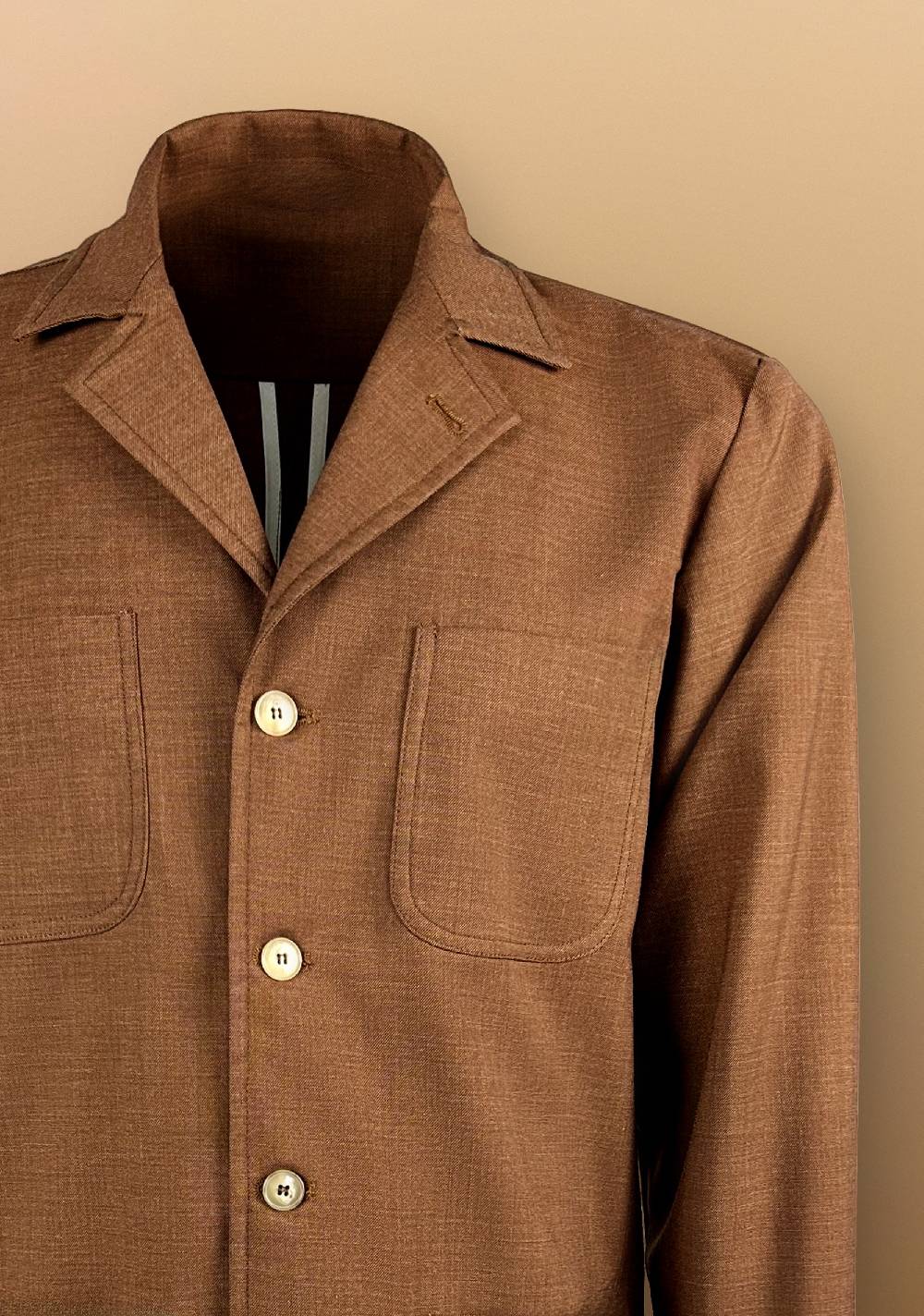 Primo Emporio Giacca camicia con Tasche a Toppe Economico