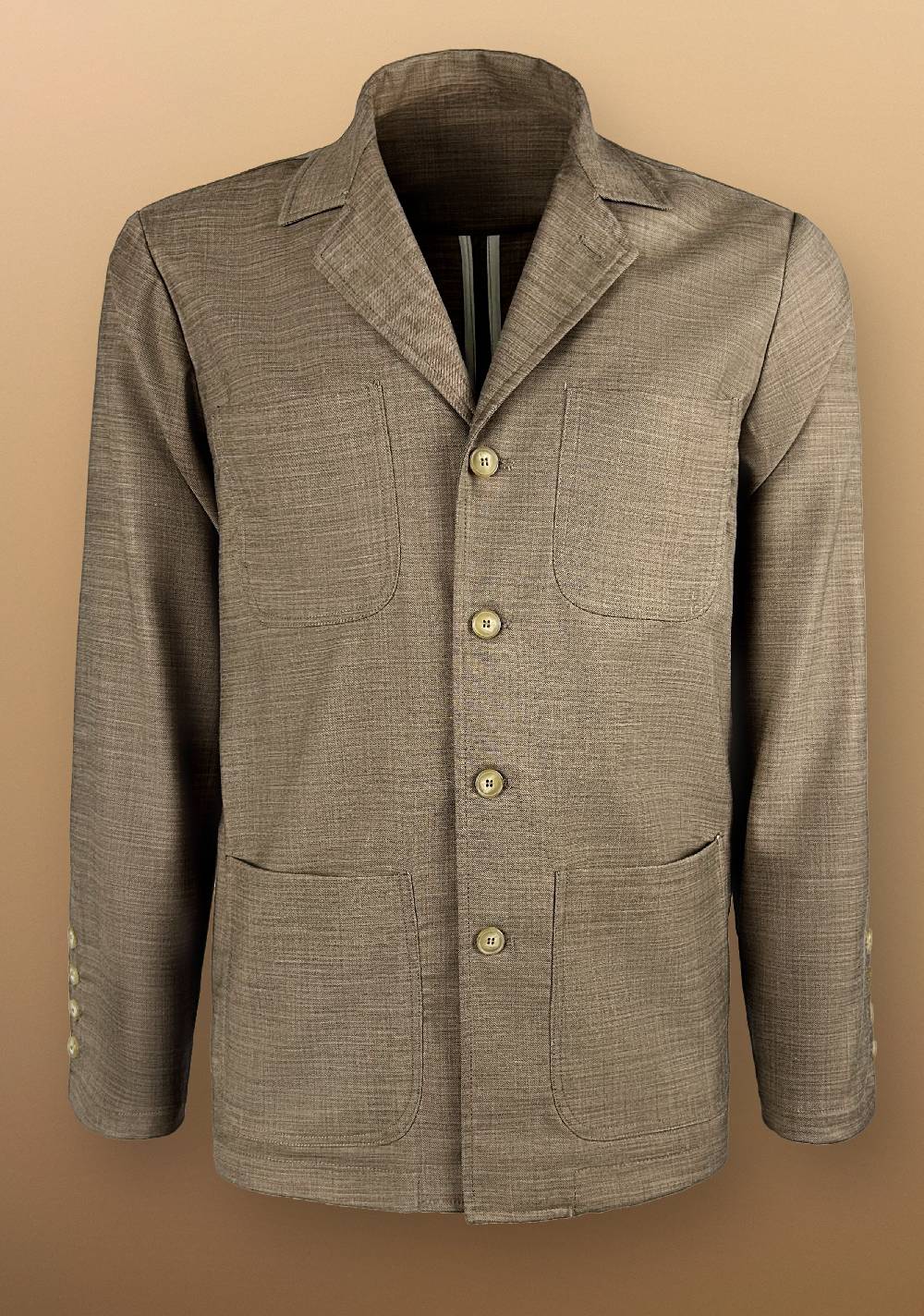 Primo Emporio Giacca camicia con Tasche a Toppe In Vendita