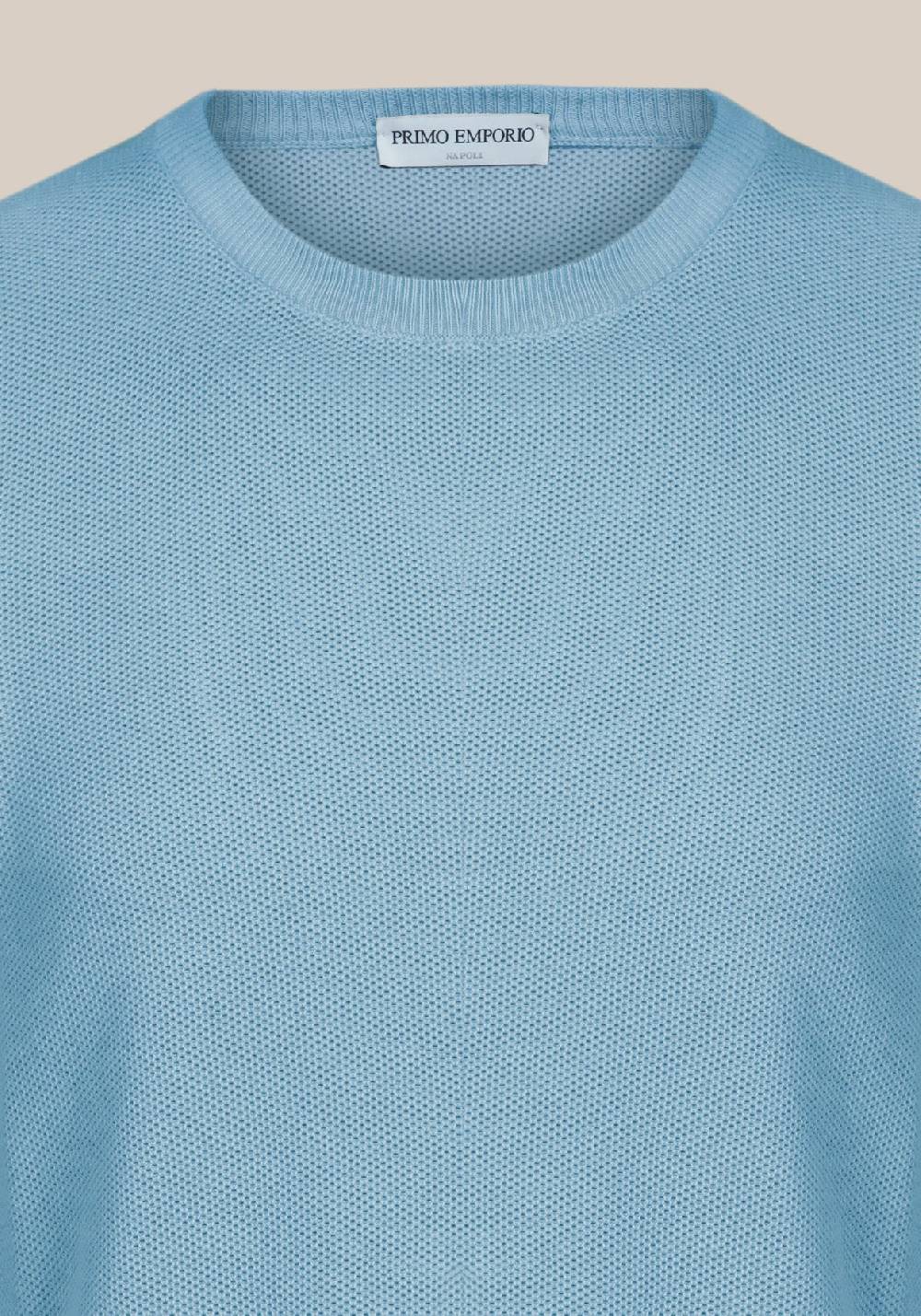 Primo Emporio Maglia giro collo tessitura punto riso Vendita Calda